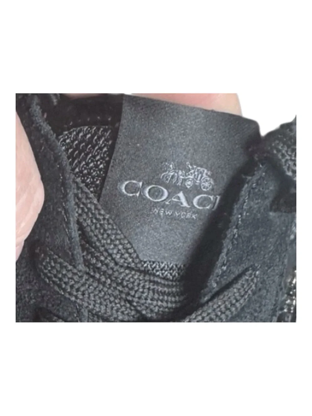 Coach sleek black